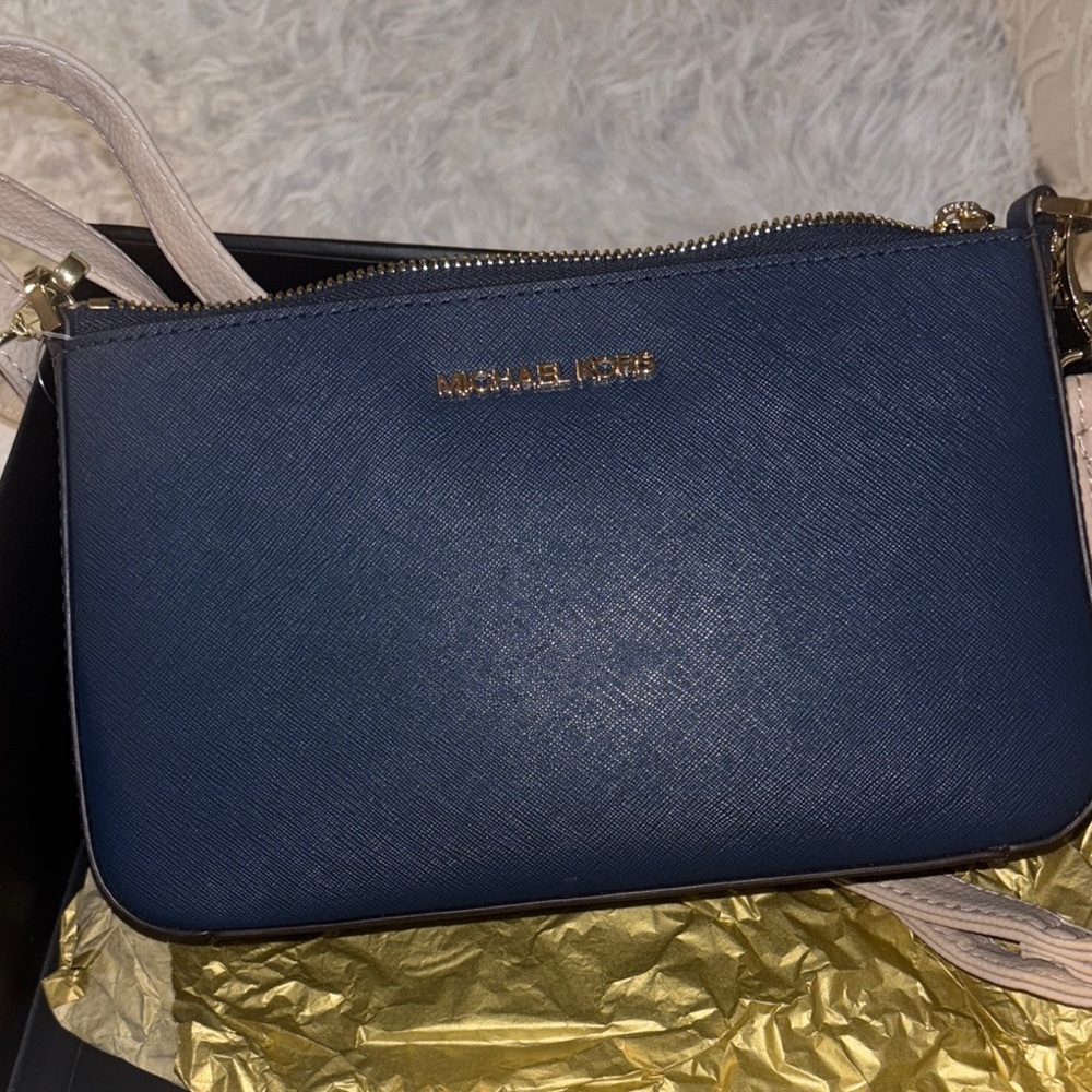 Michael Kors Navy Crossbody Bag